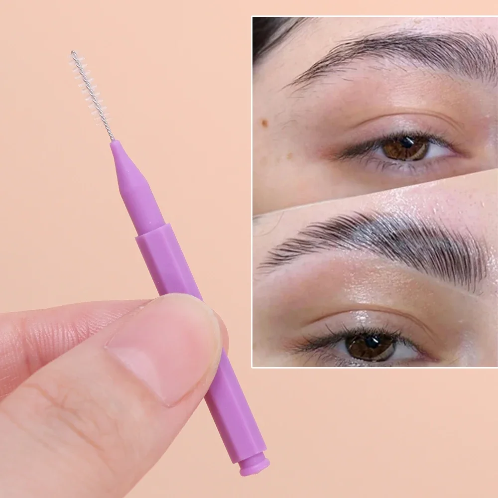 10 teile/beutel Einweg Augenbraue Mini Pinsel und Stirn Lift Werkzeug Wimpern Verlängerung Kamm Dauerwelle Pinsel Lash Zubehör für Schönheit Make-Up