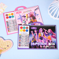 Kpop IP Same Style! Demon Hunters Children's Simple Drawings - Tracing & Coloring Book, Top Choice for Holiday Gifts