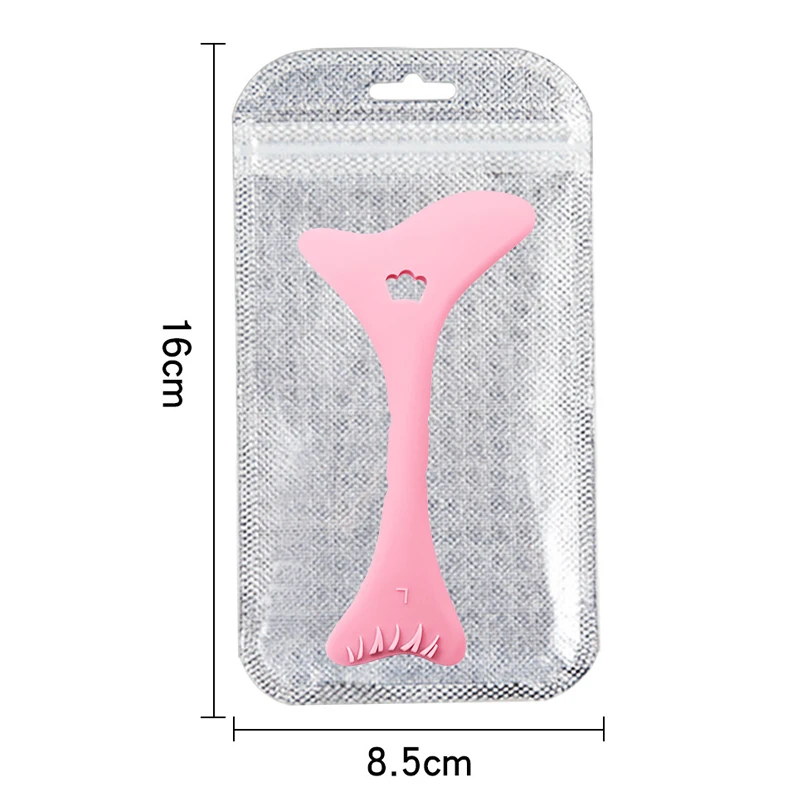 Plantillas de delineador de ojos de silicona, puntas de ala, dibujo de Marscara, lápiz labial, ayuda para usar, aplicador de máscara de crema facial, herramienta de maquillaje reutilizable