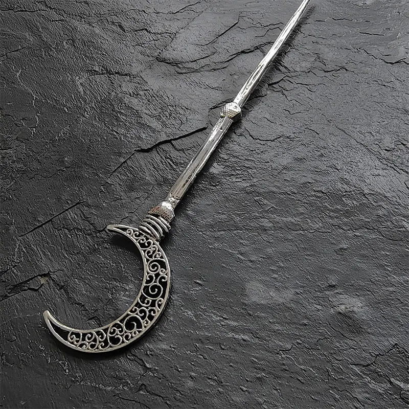 

Bohemian Moon Hairpin – Vintage Geometric Hair Stick for Women – Elegant Hair Accessory for Braids, Mother's Day gift
