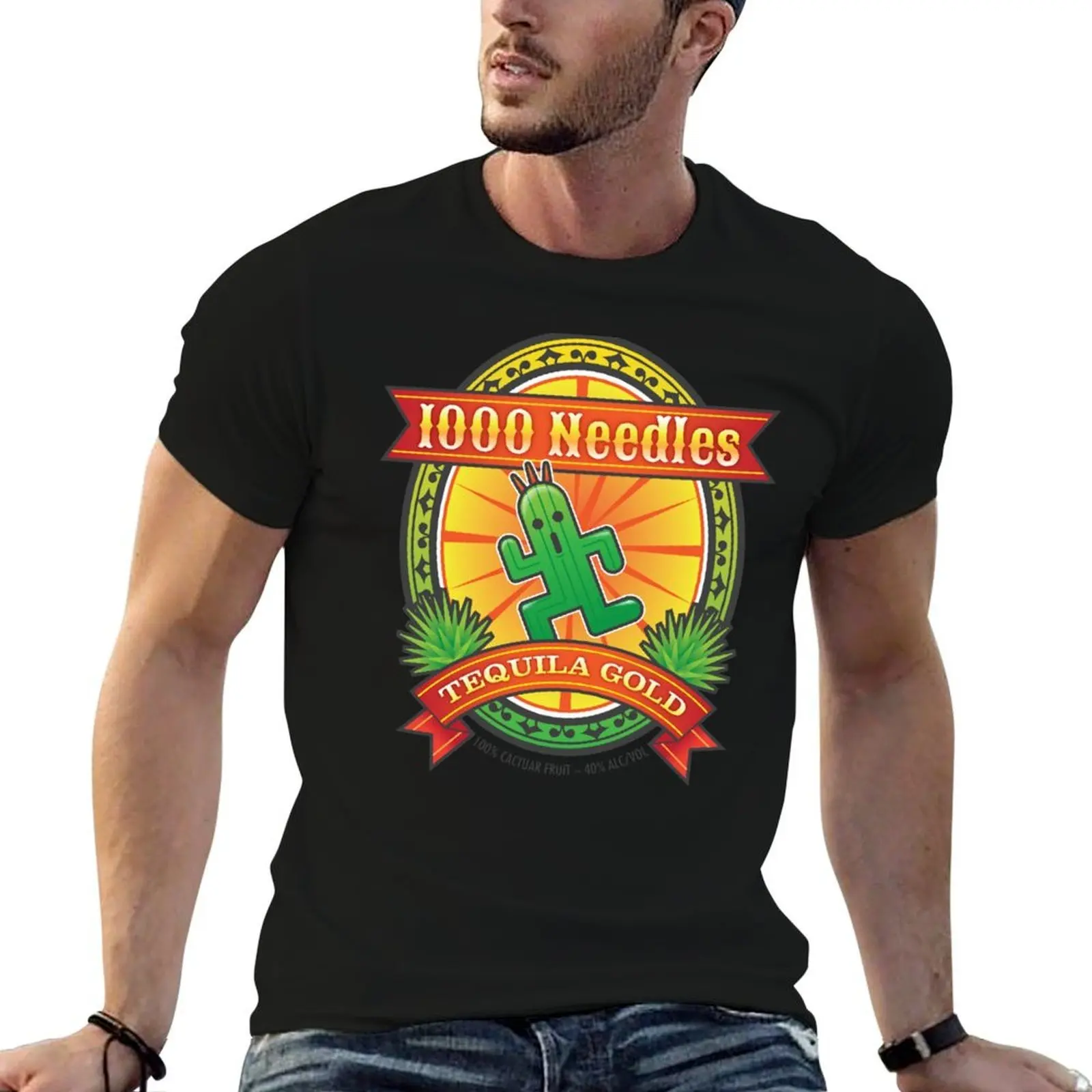 1,000 Needles Tequila T-Shirt man t shirt luxury man t shirts graphic t shirt custom print T-shirt