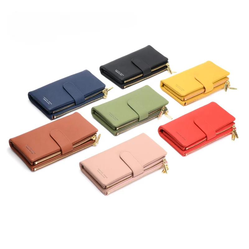 

Women PU Leather Wallets Female Long Hasp Purses Large Capacity Money Bag Phone Pocket Multifunction Clutch Coin Card Holder New