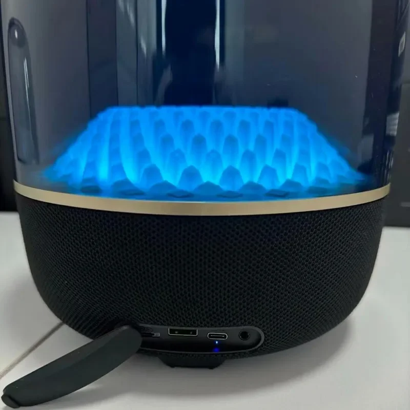 120W High Power Wireless TWS Subwoofer Harman 4th LED Full Screen Transparent Bluetooth Speaker 9D Surround Sound Bass Sound Box