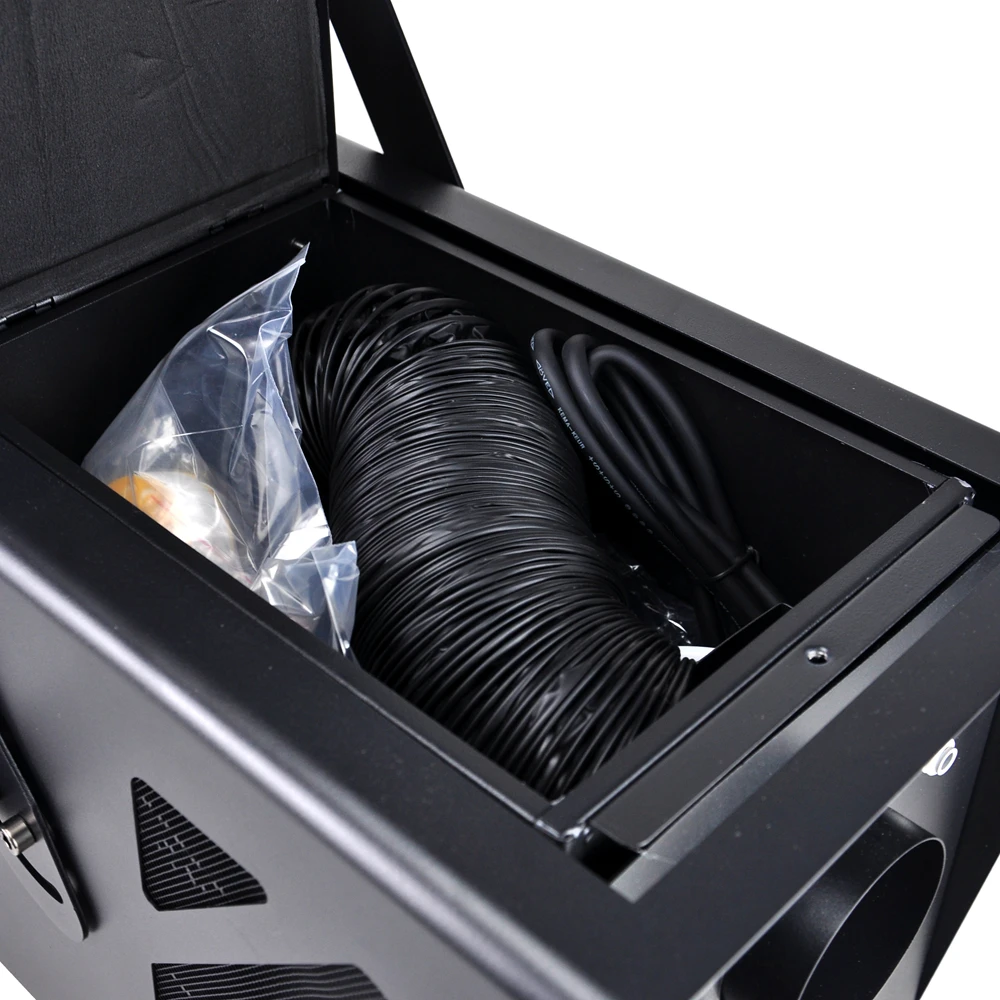 TIPTOP 1500W Mini Low Ground Water Fog Jet Machine 4 Wheels Water Auto Supply Function DMX Manual Control  Disco DJ TP-T64