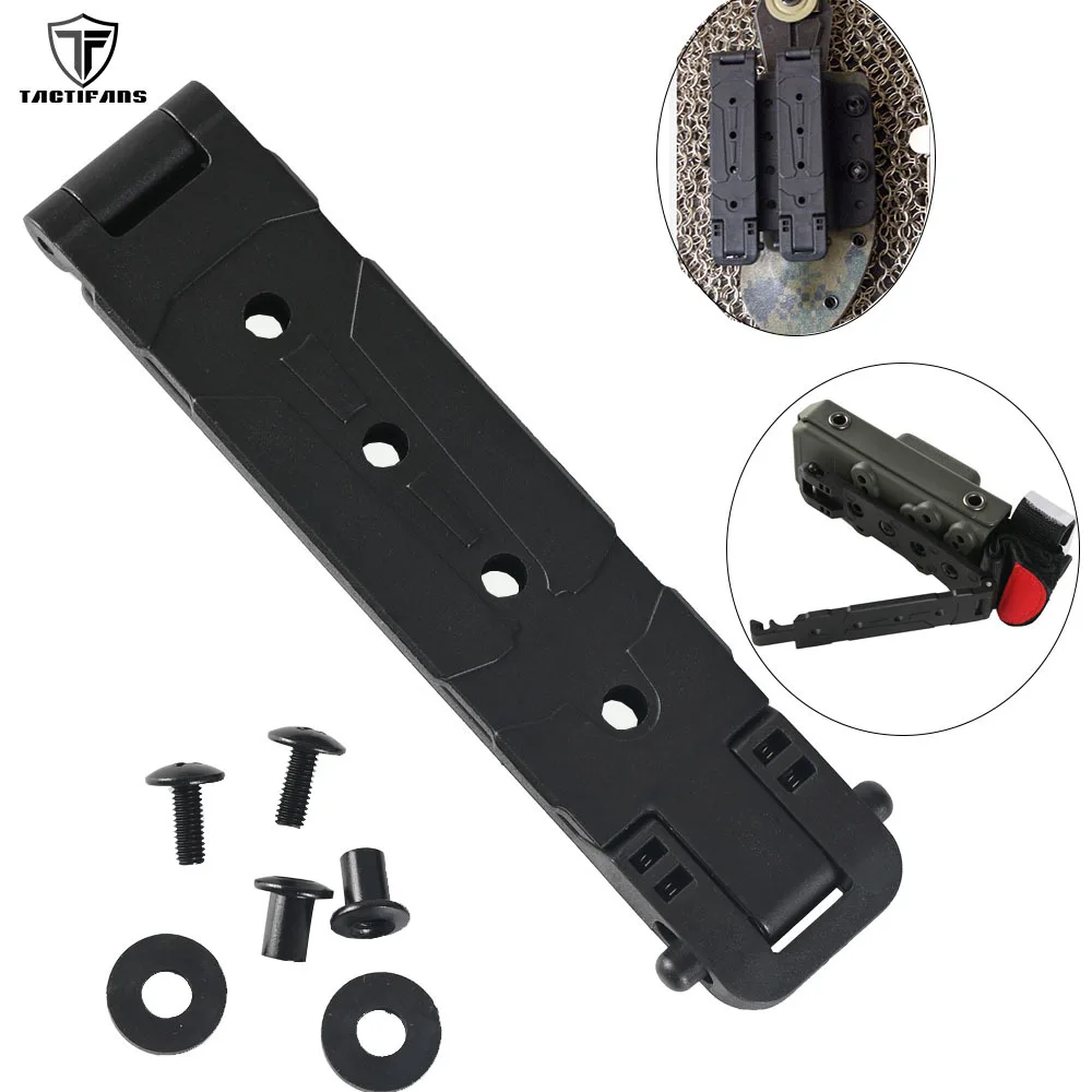 1PCS Molle-Lok Attachment Clip Scabbard K Sheath Waist Clip KYDEX Molle Quick Locking With Screws For Knife Sheaths,Holsters