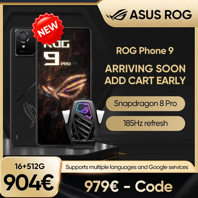 ROG Phone 9 Pro Snapdragon 8 Official New  Gaming Flagship Smartphone 185Hz Refresh Rate AMOLED Android mobile