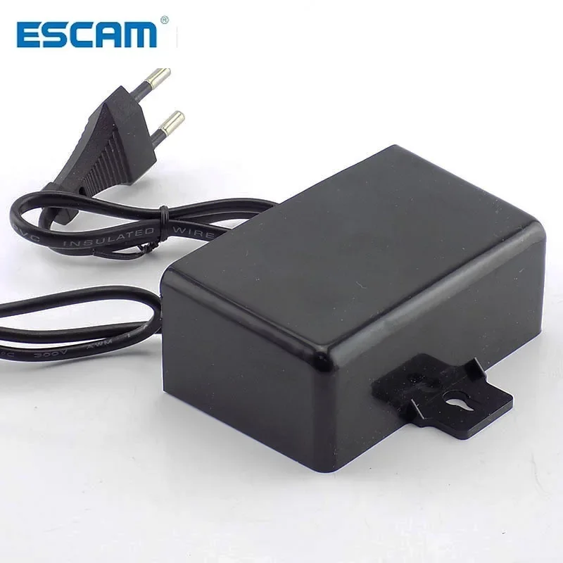 ESCAM AC/DC 12V 2A 2000ma CCTV camera Power Supply adaptor Outdoor Waterproof EU US Plug Adapter Charger for CCTV video Camera
