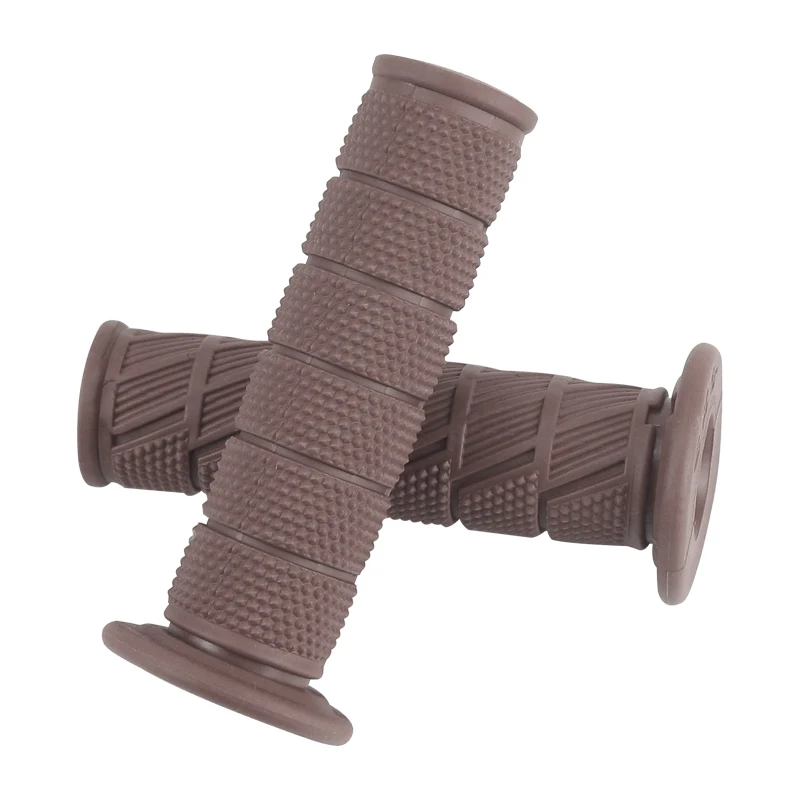 AliExpress NONE Motorcycle Handlebar Grips 7/8" 22mm Retro Rubber Non Slip Motorcycle Handle Grips Compatible With ATV Motorbike Pit Bike