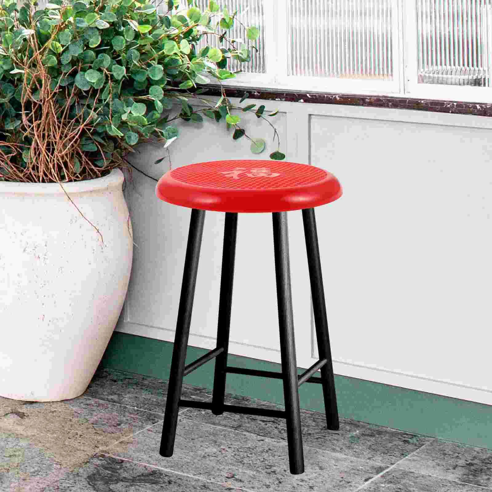 Round Stool Panel Plastic Accessory Chair Seat Portable Garden Bar Replacement Canteen Supply Stools Barstools