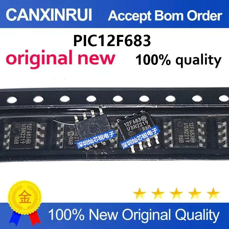 (5-100pieces)Brand new original PIC12F683-I/SN PIC12F683 SMD SOP8 8-bit flash microcontroller