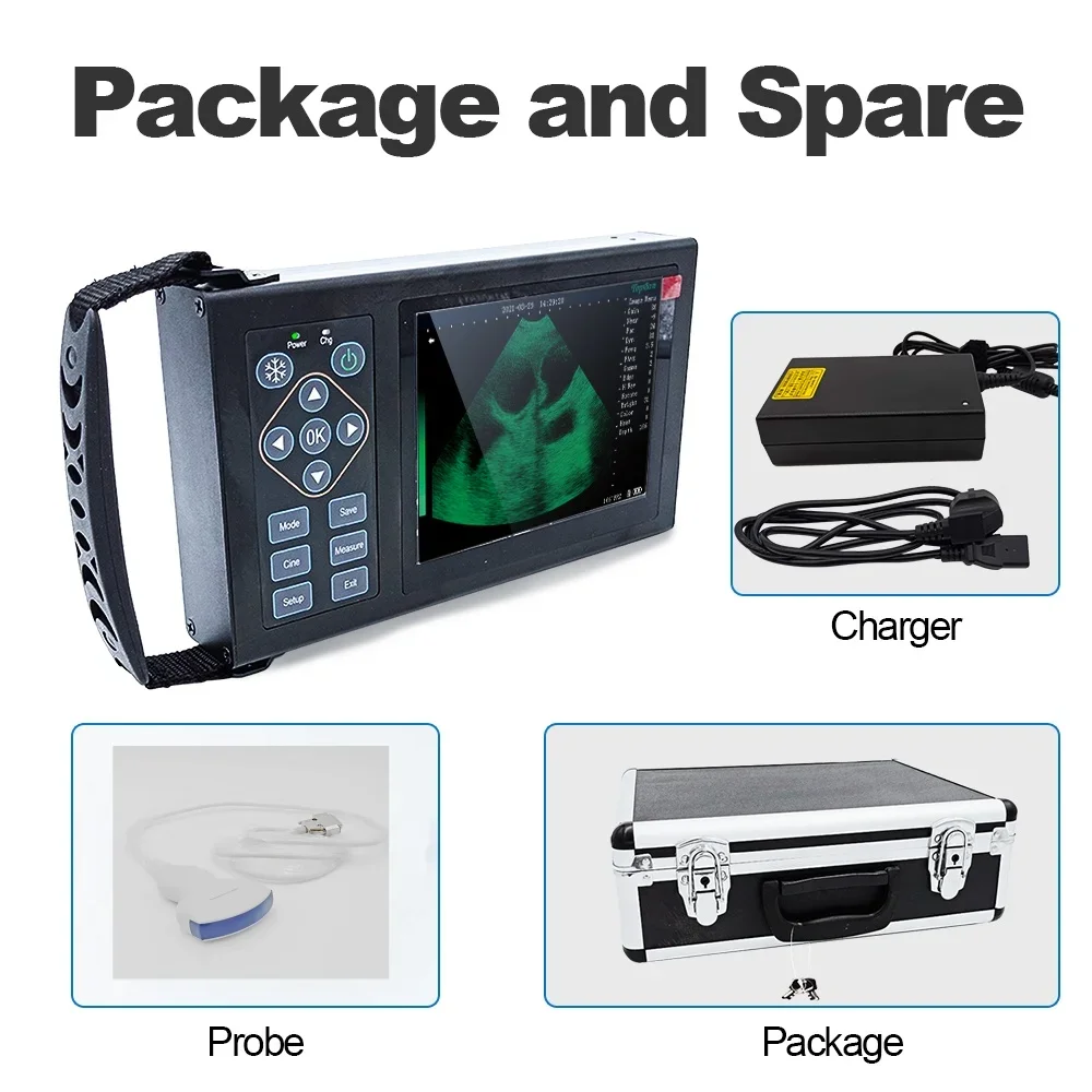 Cow Sonar Digital Ultrasound Veterinary Dog Ultrasonic Scanner Portable Vet Sheep Pre-gn-ancy Tester Cattle Fetus Pig