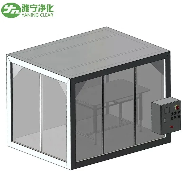 COOFULL Laboratory Clean Room ISO GMP Modular Dust Free Clean Room Modular PVC Soft Wall Panel  Assembly FFU Ceiling Clean Booth