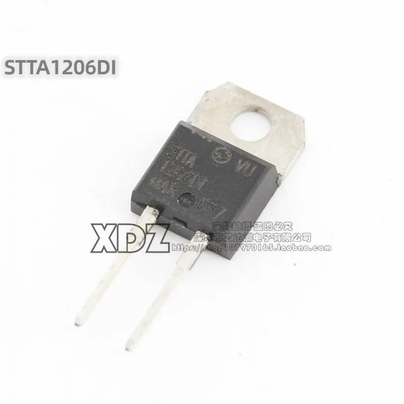 10pcs/lot STTA1206DI STTA1206D 1206DI TO220-2 package Original genuine Fast recovery diode