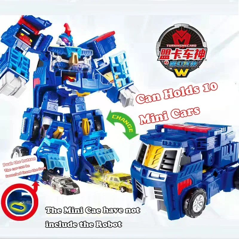 Camión de Transformación Mecard Mega Evan King, Robot de Dibujos Animados, Modelo de Coche de Anime, Juguete de Vehículo de Arena de Batalla para Niños, Regalo