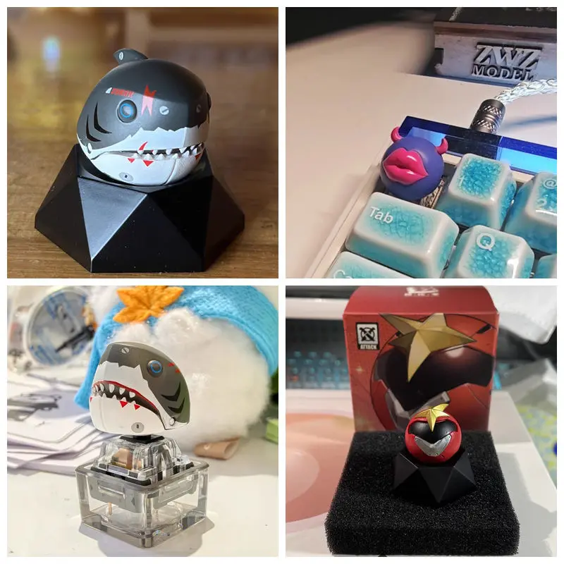 

[Genuine] miHoYo Game Zenless Zone Zero Imitation of Sound Engine Series 3D Keycaps Anime Accessory Prop Cosplay Halloween Gift