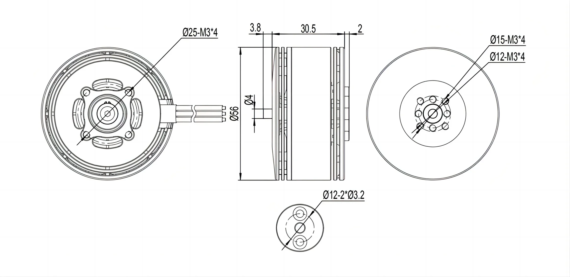 5015 IPE V3.0 متعدد الدوار U-AV Tmotor VTOL محرك بدون فرشاة U-av Dr-one