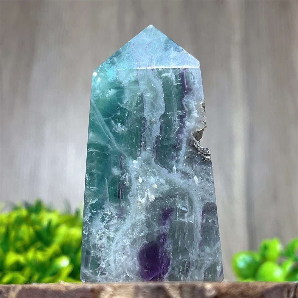Tour de Fluorite Pointue, Spécimen de Cristal, Minéraux Naturels, Ornements, Sorcellerie, Géode, Énergie, Décoration d'Intérieur, Guérison Reiki