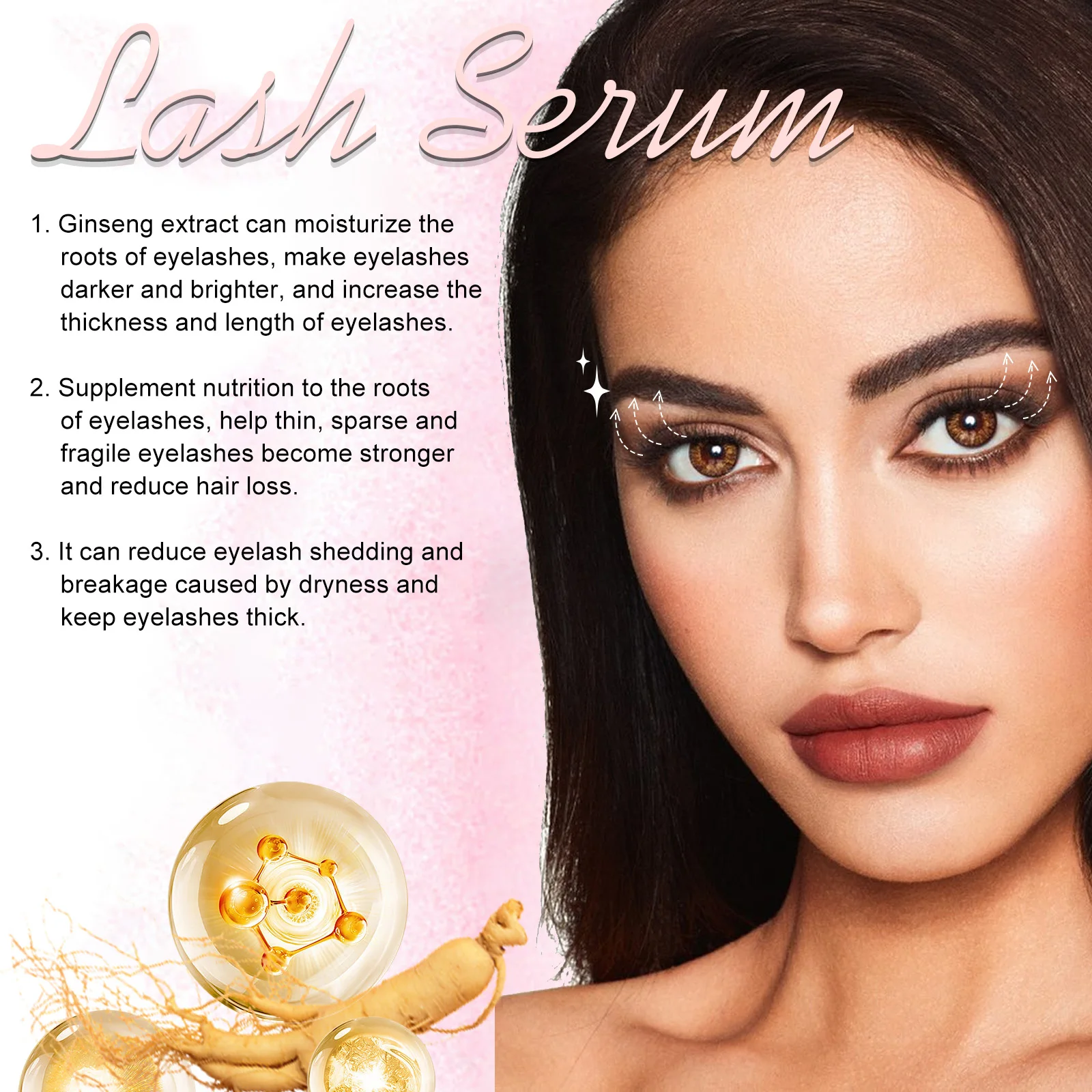 EELHOE 3.5ml Siero Ciglia Lunghe Enhancer Nutriente Allungamento Lash Lifting Crescita Più Lunga Più Spessa Ciglia Trucco Fine