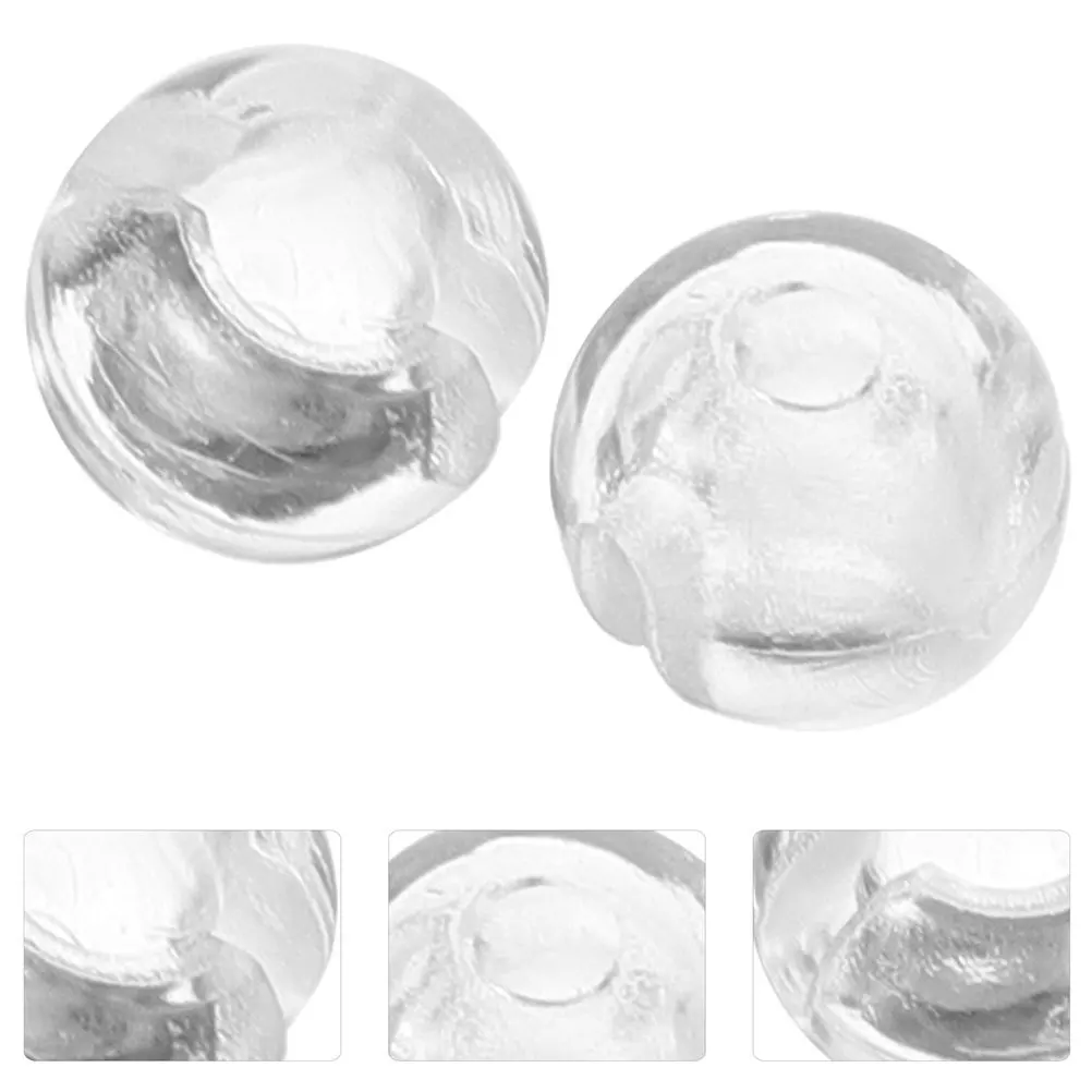 

80pcs Blind Bead Chain Stops Clear Crimp Buckle For Vertical Roller Shades Repair Replacement Curtain Accessories Window Decor