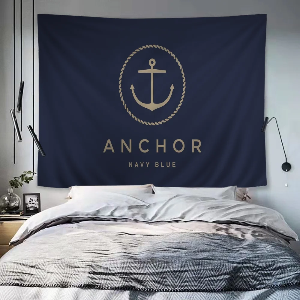

Nautical Anchor Boat Anime Tapestry Hanging Tarot Hippie Wall Rugs Dorm Home Decor