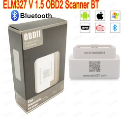 ELM327 Mini V1.5 Bluetooth Detector OBD Bluetooth Car Malfunction Detector OBD2 Car DiagnosticTool For Android IOS