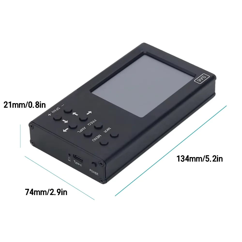 SA6 휴대용 스펙트럼 분석기 신호 발생기 35-6200Mhz 신호 측정 부스터 증폭기 자기장 프로브