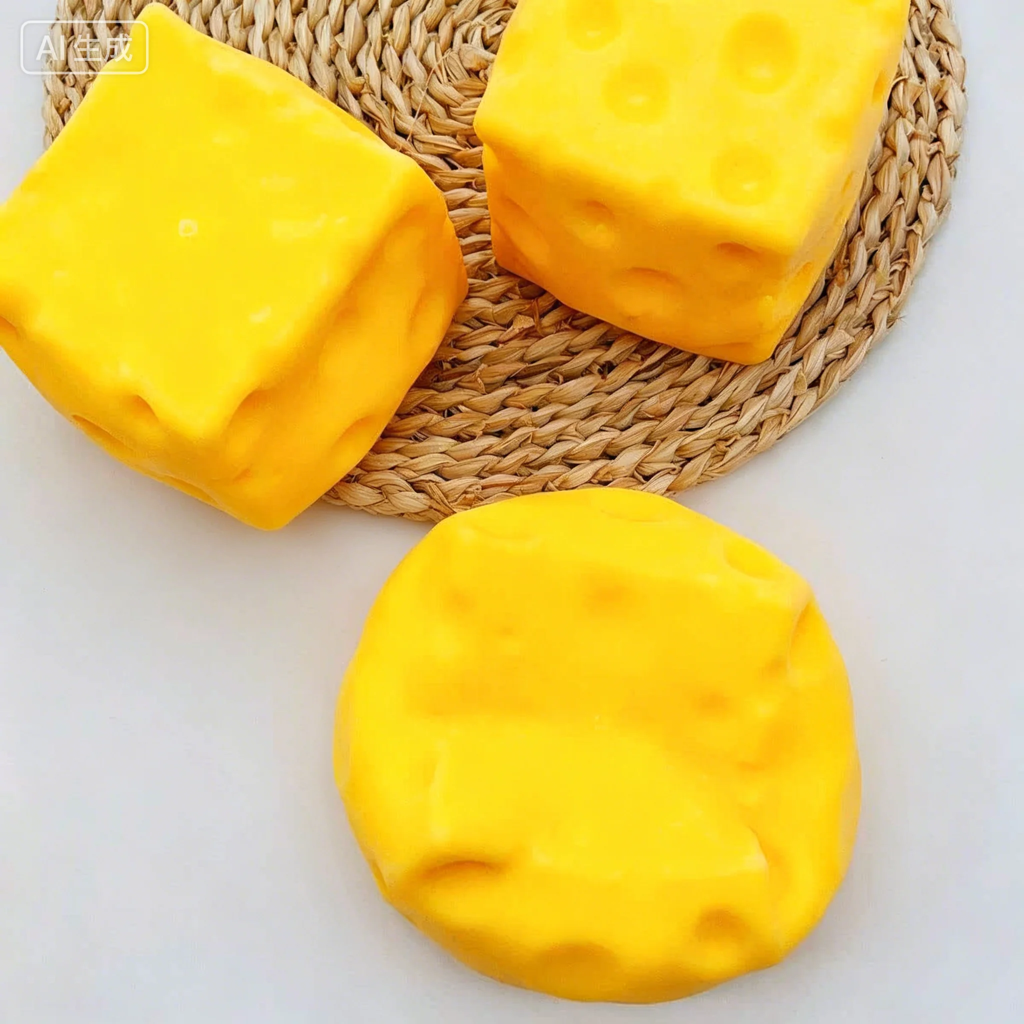 5/7/11CM Giant Cheese Squeeze Toy Extra Large Size Cheese Squishy Fidget Toys Slow Rebound Shapeable Venting Ball Adults Gifts