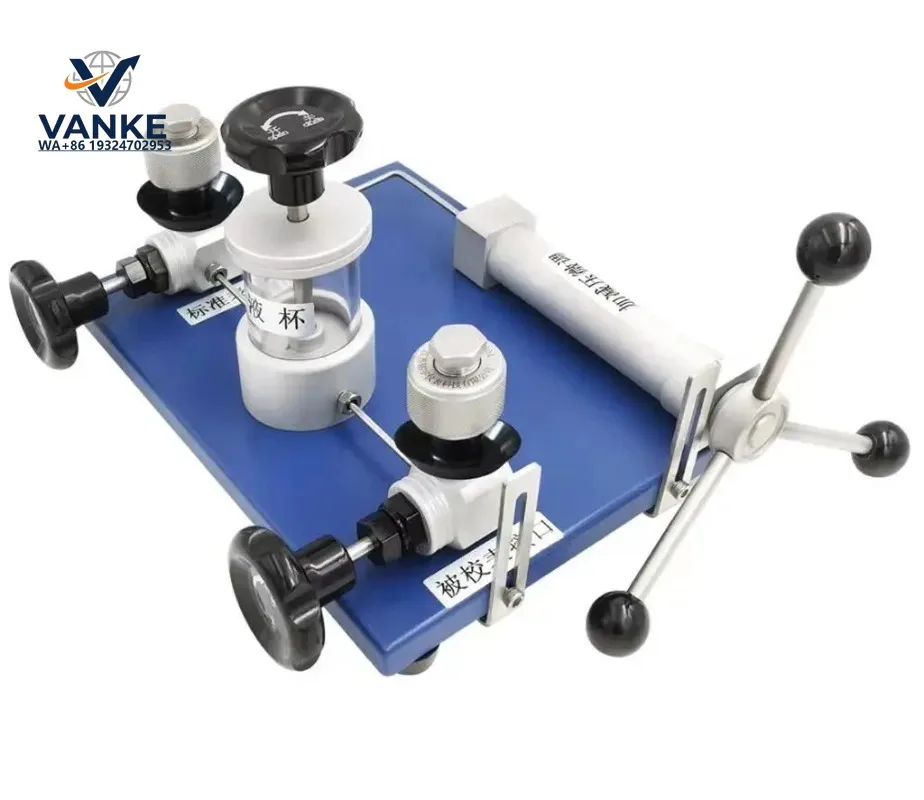 Desktop Pressure Calibration table Hydraulic Calibrator Pressure Gauge Verification Device Pressure Source Test Pump