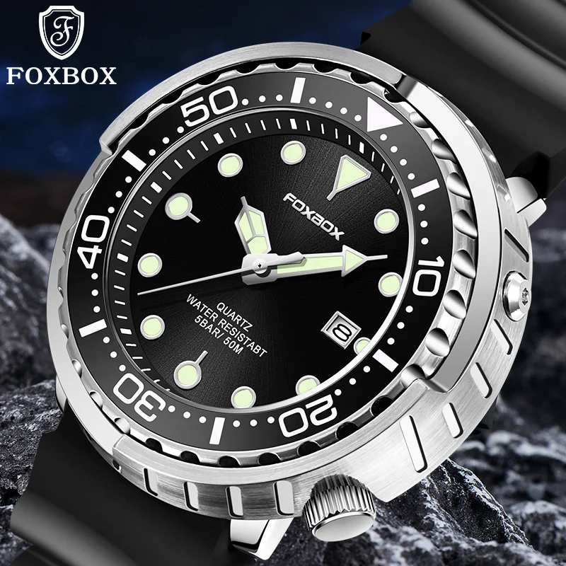 ساعة LIGE الفاخرة للرجال، ساعة رياضية خارجية بتقويم كوارتز، حركة أصلية، ساعات عمل عصرية للرجال، ساعة مقاومة للماء