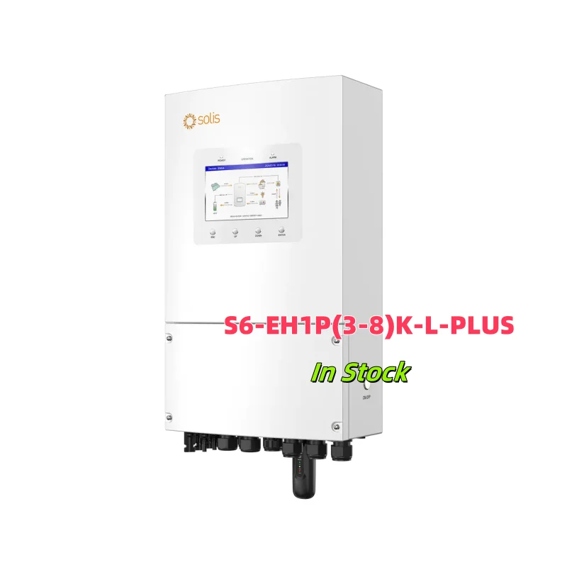 

Good Price Solis Single Phase 5KW 6KW 8KW Hybrid Inverter Model S6-EH1P5K-L-PLUS For Asia Africa Market
