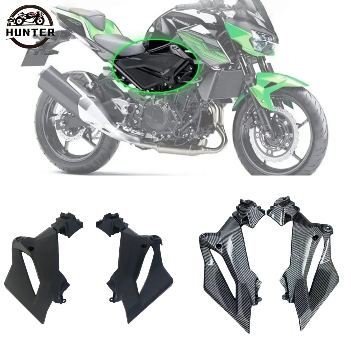 

Для мотоцикла Kawasaki Z400 левый и правый капот топливный бак левый и правый нижняя защитная пластина кожух обтекатель корпуса