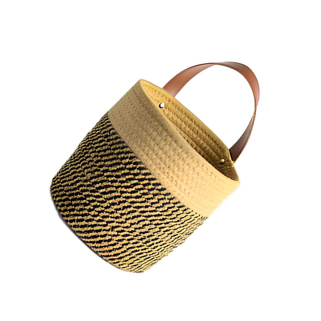 

Hanging Storage Basket Plant Nordic Style Woven Pot Planter Home White 1820cm