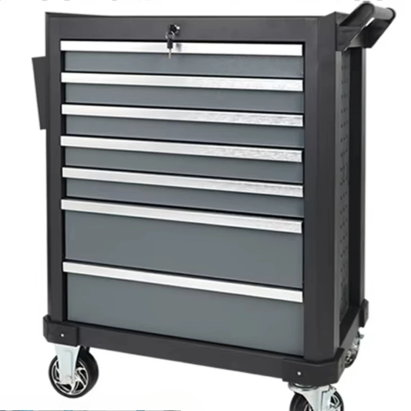 400-piece tool set, 7-drawer rolling tool cabinet, heavy-duty stainless steel toolbox