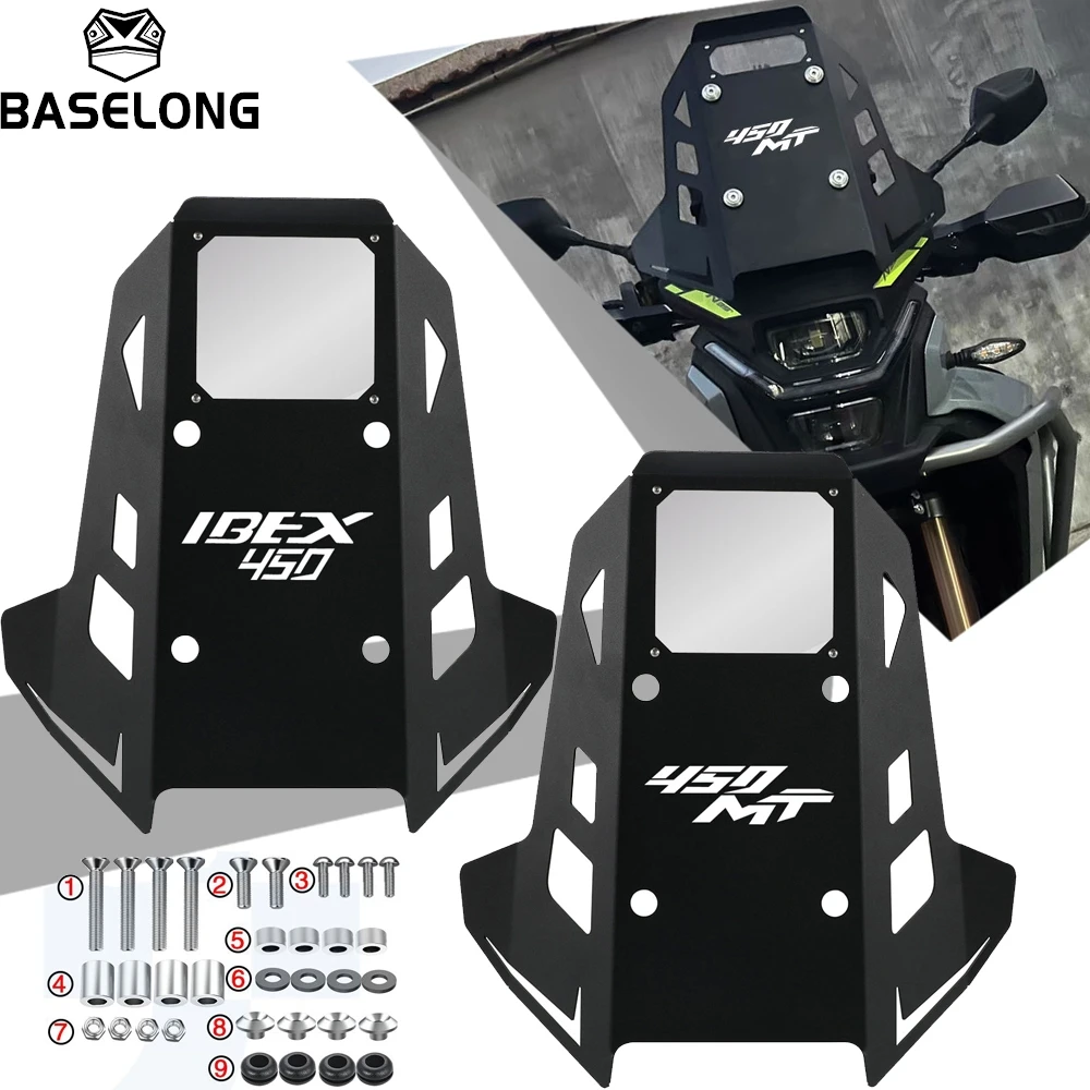 

Motorcycle Windshield Sport Windscreen Wind Deflector For CFMOTO CF450MT 450MT IBEX450 MT 450 IBEX 450 450-MT 2024-2025-2026