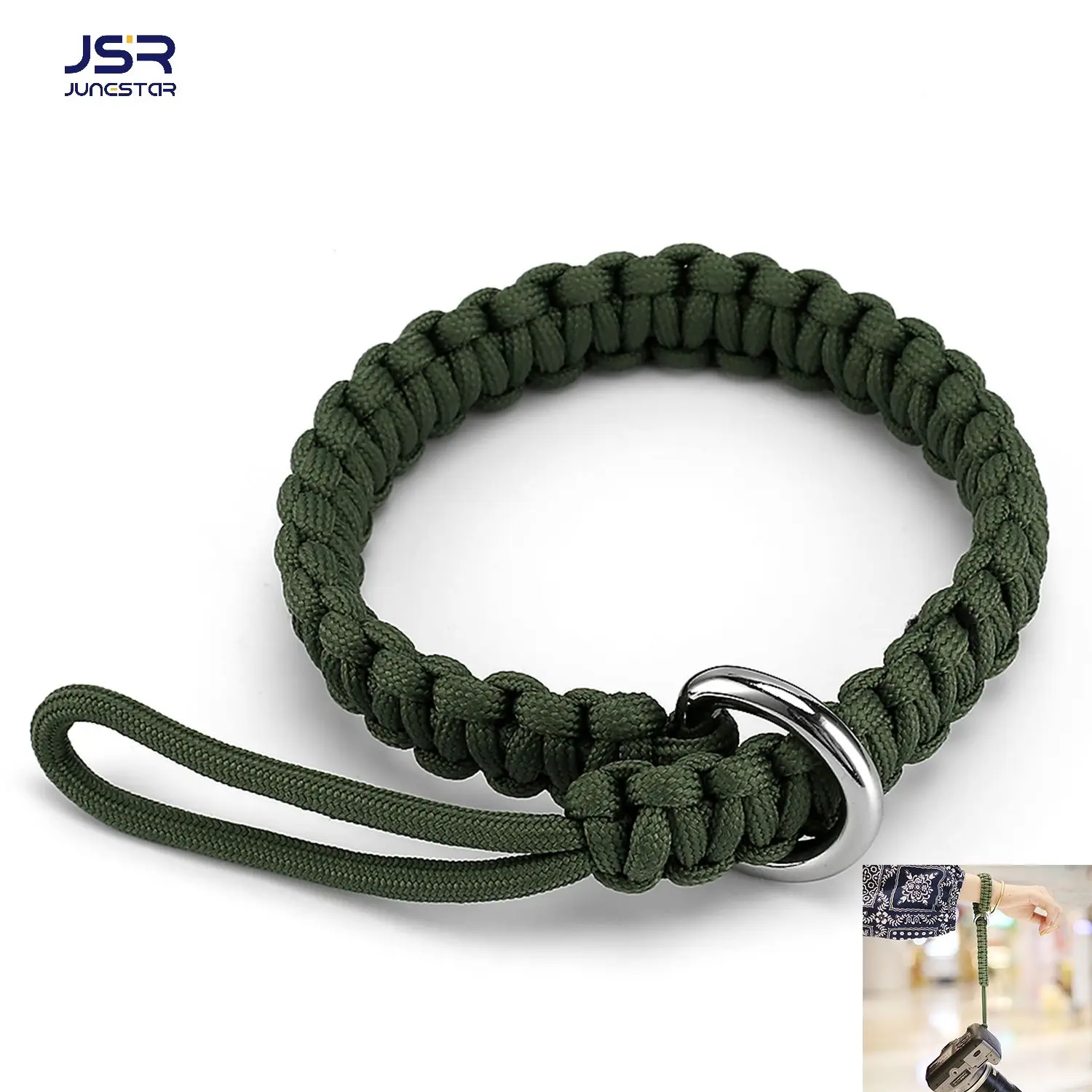 Quick Release Connector With Base for Sony Canon Nikon Fujifilm Olympus Leica SLR Camera Shoulder Strap Hand-Woven Wristband