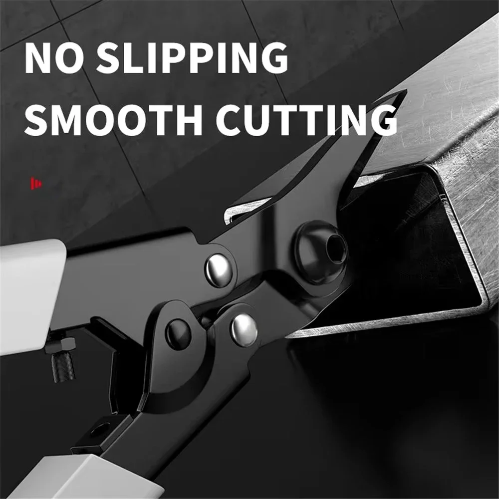 Stainless Steel Professional Industrial Shears Scissors Tin Snips for Metal Sheet & PVC Pipe Cutting