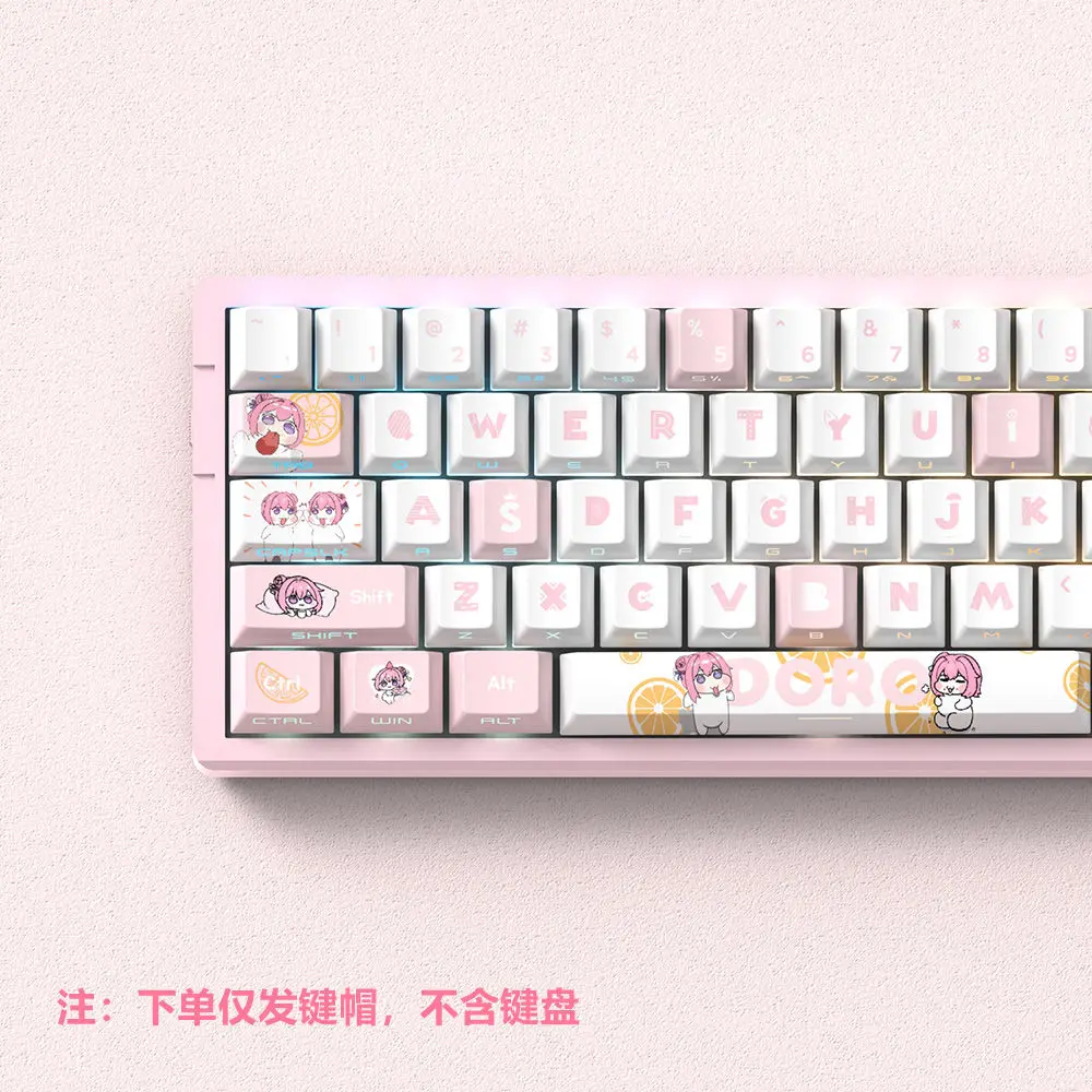 74 مفتاح دوروثي مخصص KeyCap أنيمي PBT الكرز الجانب طباعة شفافة شخصية أغطية المفاتيح ل Wooting 60 68 لوحة المفاتيح الميكانيكية