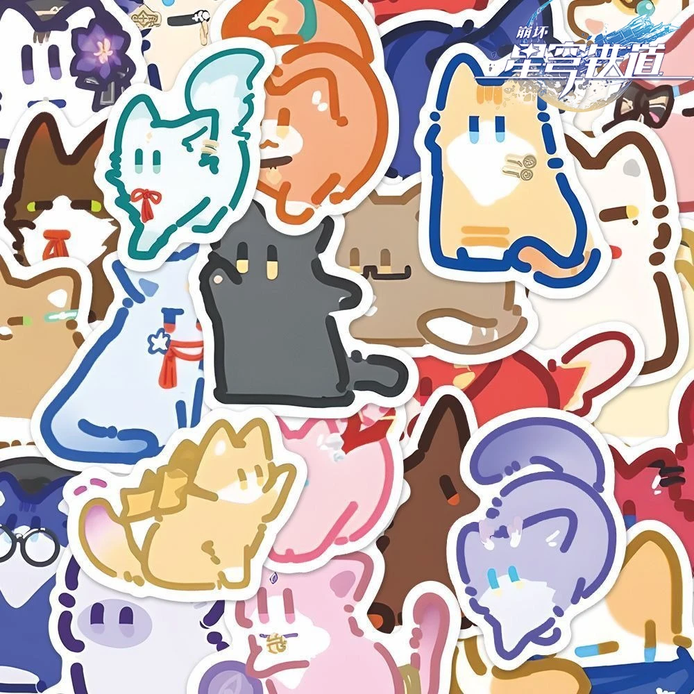 Honkai: Star Rail Game Merch autocollants Kafka Feixiao Aventurine Huohuo Acheron Sparkle téléphone Skateboard autocollants décoratifs