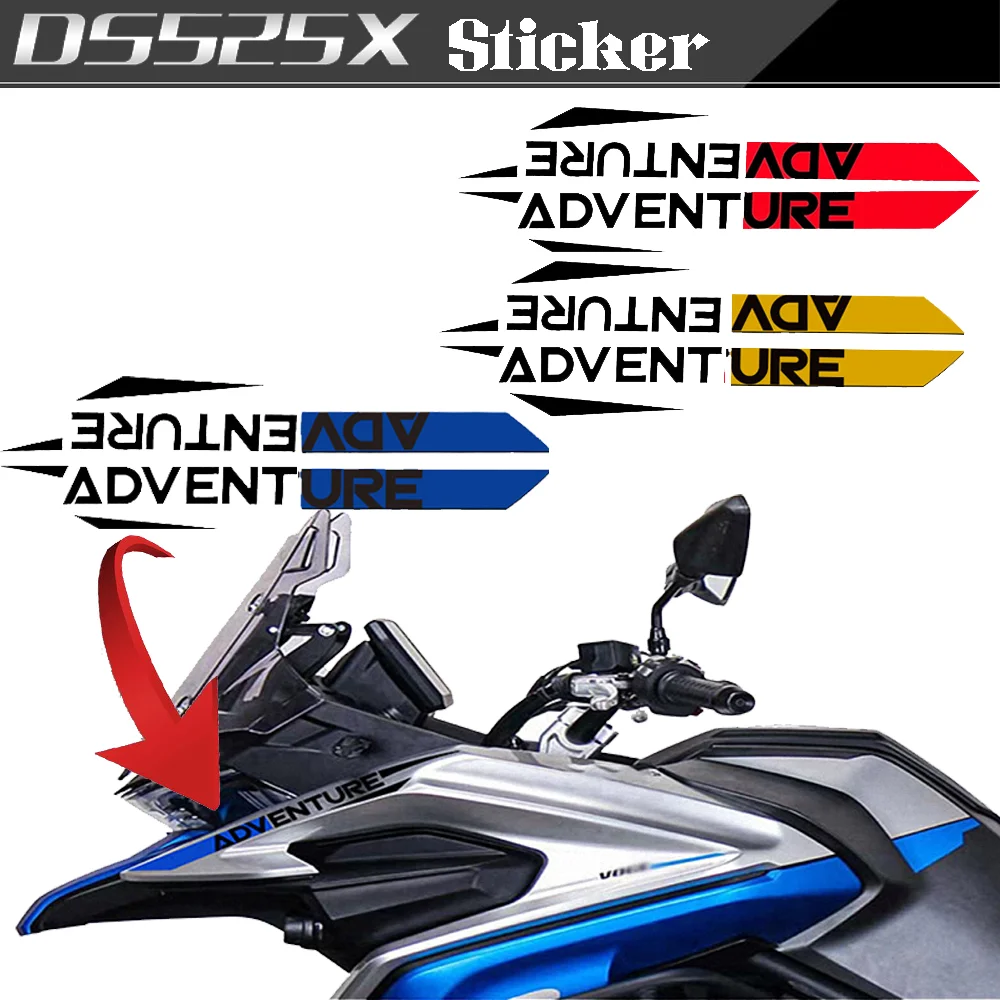 For VOGE DSX 525 3M Stickers Motorcycle Accesories Adventure Protector Head Front Lip Decal Valico 525DSX DS X DS525X DS525 525X