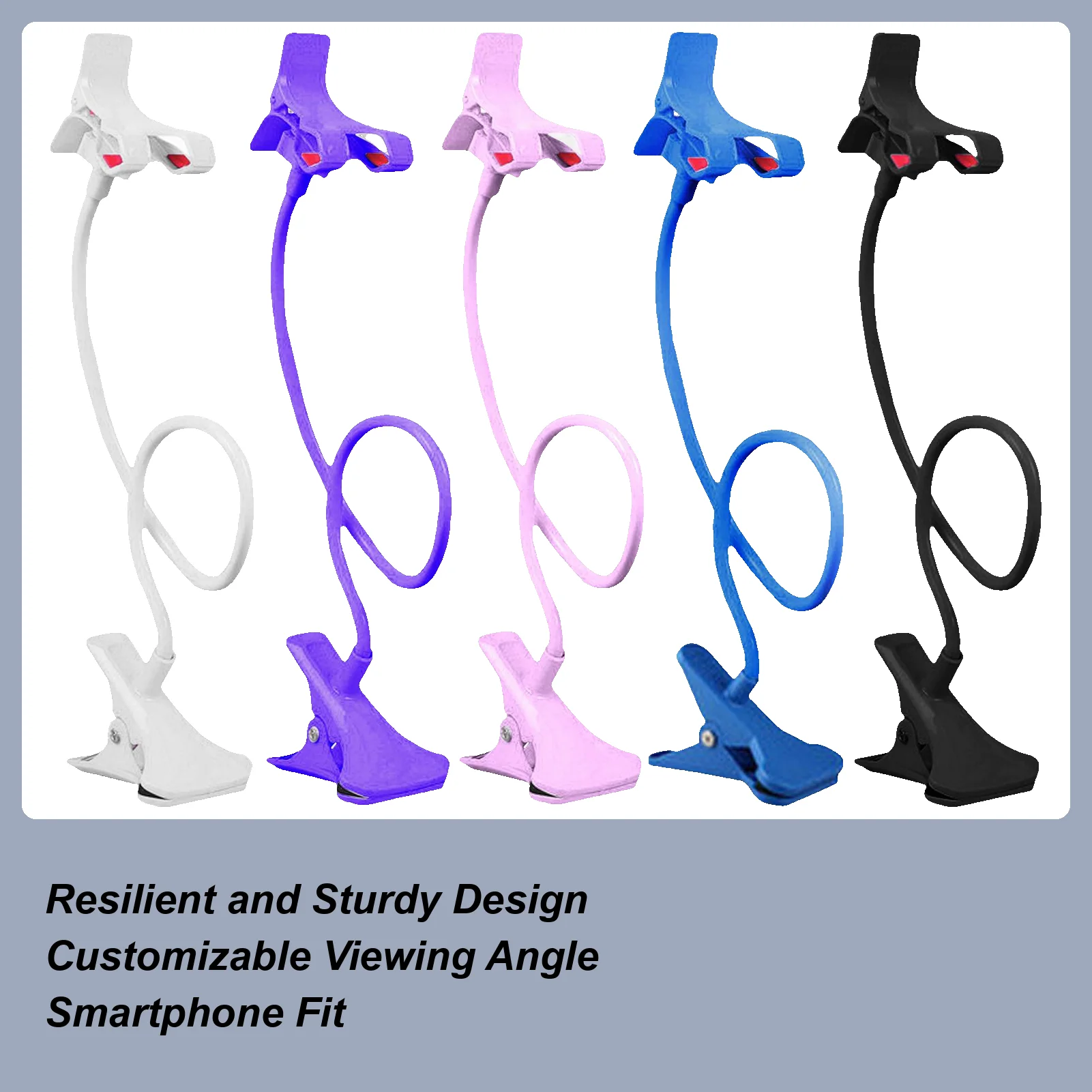 

Universal Lazy Mobile Phone Gooseneck Stand Holder Stents Flexible Bed Desk Table Clip Bracket Flexible Arm Phone Holder