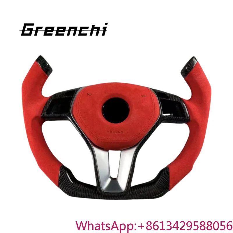 

For Customized Modification of Mercedes Benz GLK GLC A180 A260 C200 C260 E200 E260 E300 W204 W212 Carbon Fiber Steering Wheel