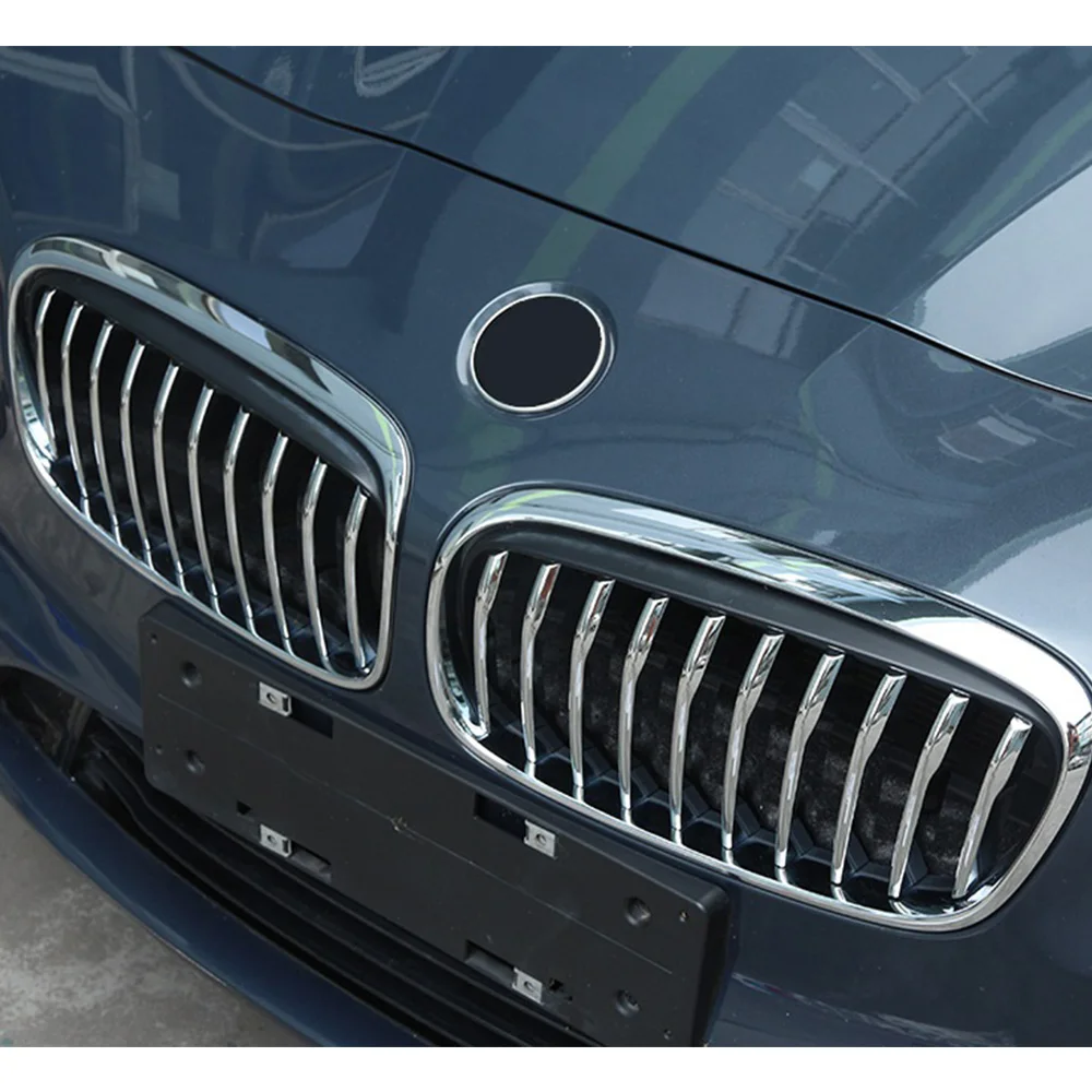 

ABOK-Автомобильная передняя решетка, декор, яркая полоса, внешняя накладка на решетку для BMW 2 серии F45 F46 2015-2016 Grantourer