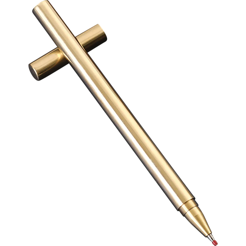 

Vintage Advertising Pen Copper Material Compact Lightweight Anti-Slip Fine Tip Gel Ink Portable Writing Tool For School Office