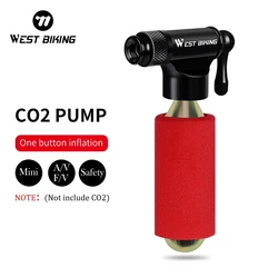 WEST BIKING Cycling CO2 Inflator Bike Pump Tire Repair Kit Schrader Presta Valve Adapter MTB Mountain Bicycle Mini Hand Pump