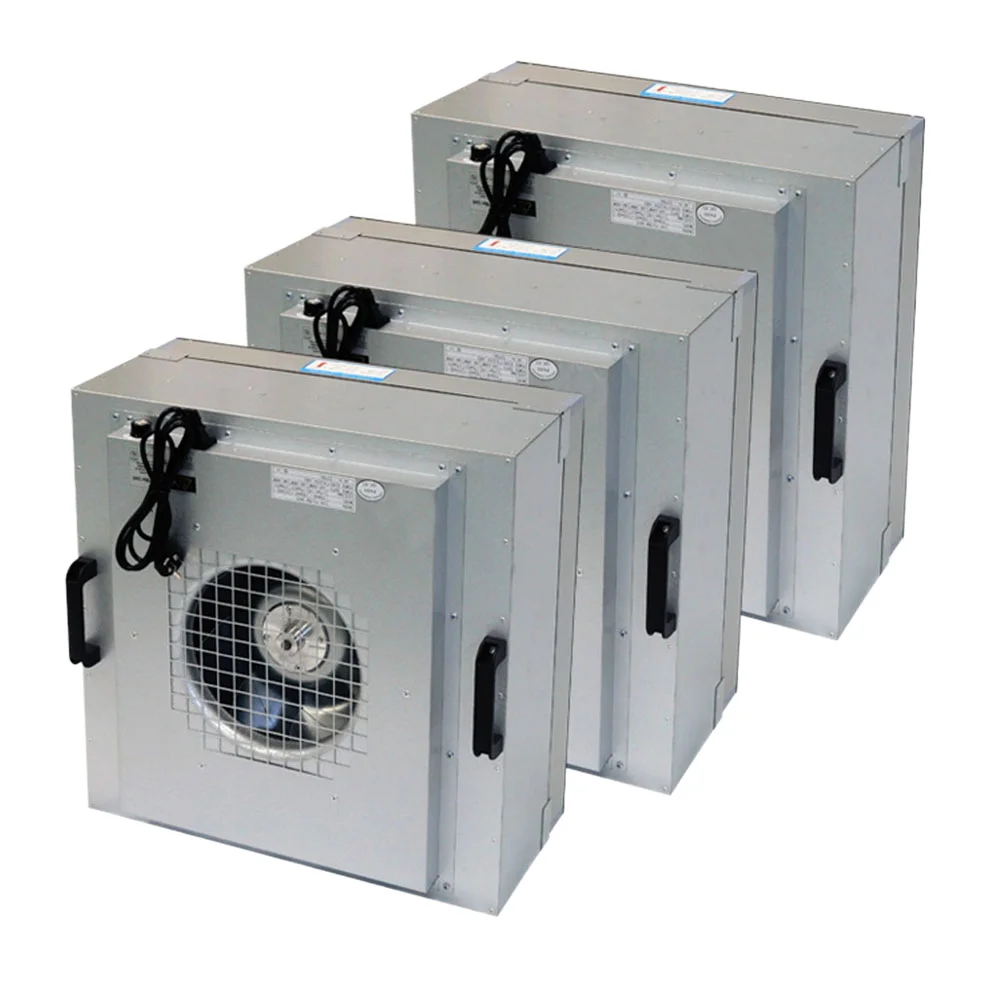 New FULUDE Hepa Filter Air Purifier 575x575x240mm High Efficiency 99.99% Low Noise 352CFM Galvanized Panel Frame for Mushroom