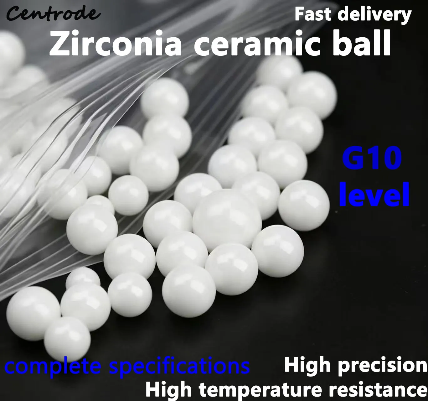 G10 High-Density Zirconia Ceramic Ball 1.5-15.875mm Precision EDC Tuning Weight Polishing YSZ ZrO2 Counterweight Ball for Tools