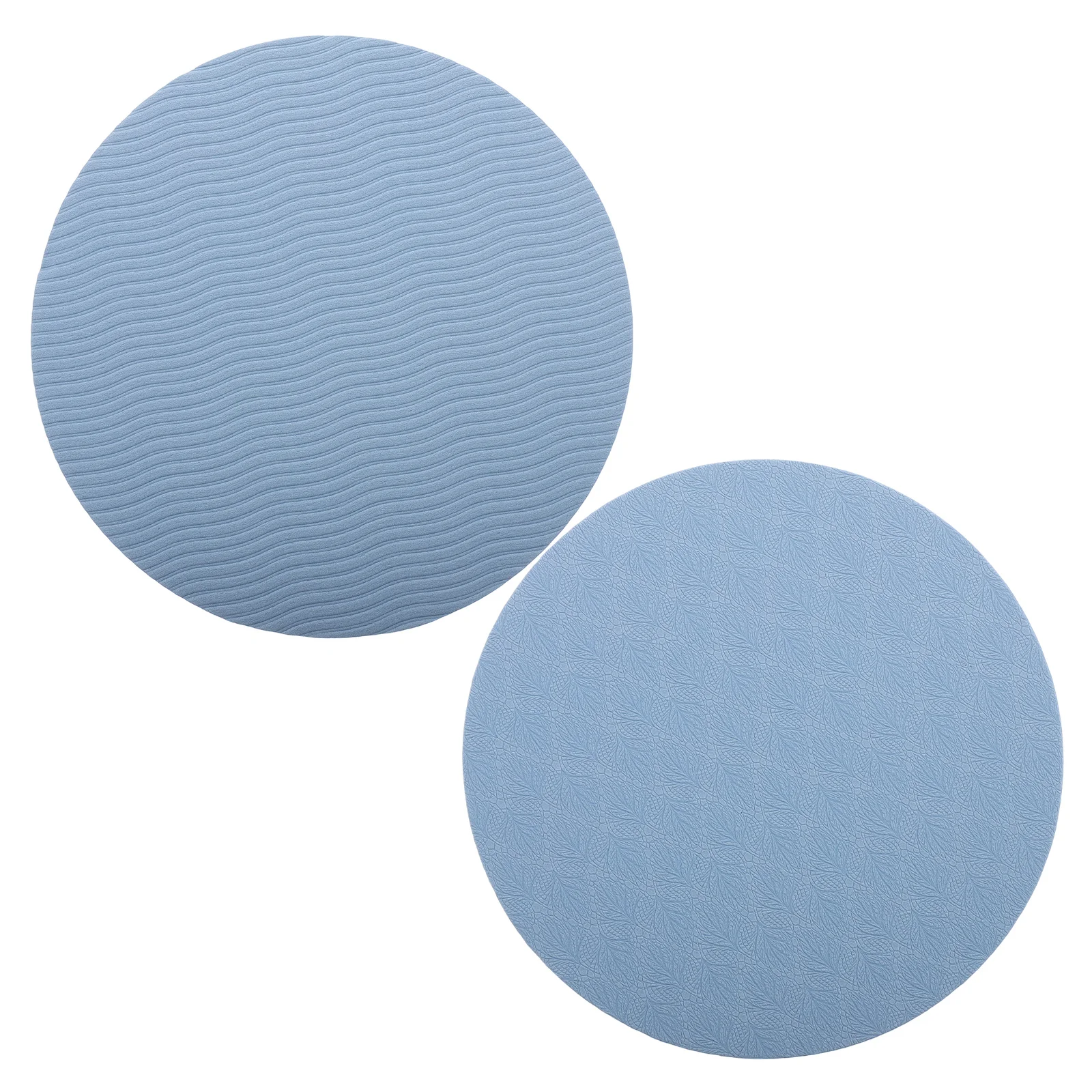 Almohadillas redondas de soporte para Yoga, cojín antideslizante portátil para rodilla y codo, estera gruesa y cómoda para ejercicio, protección para entrenamiento de Pilates y gimnasio, 2 uds.