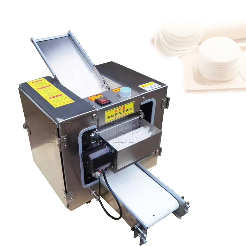 Small Round Square Gyoza Empanada Skin Making Dumpling Dough Wrapper Machine