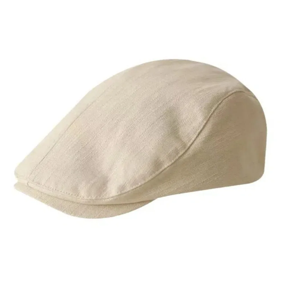 

Idol Cotton British Beret Cap Retro Short Brim Cloth Painter Cap Peaked Cap Breathable Forward Hat Outdoor