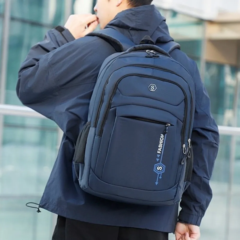 Large Capacity Student Schoolbag Adjustable Oxford Cloth Business Computer Bag Breathable Durable Waterproof Rucksack for Work